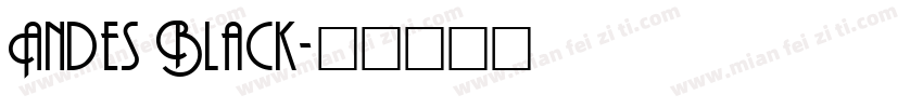 Andes Black字体转换